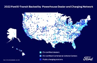 2022 Ford E-Transit Charging Network